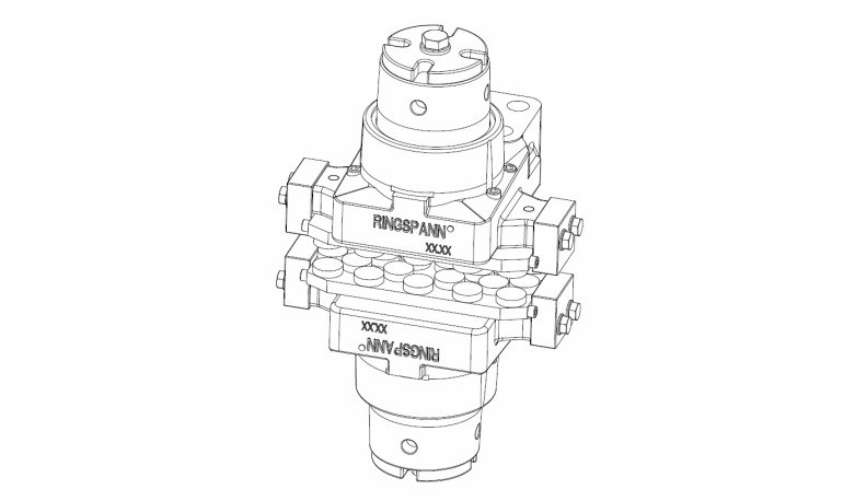 Bản vẽ Phanh đĩa thủy lực HW-075-FHM của hãng Ringspann