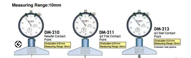DM-210 Teclock, Đồng hồ đo độ sâu Teclock Viêt Nam
